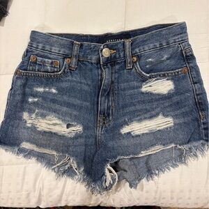 Aeropostale Women's Blue Denim Shorts